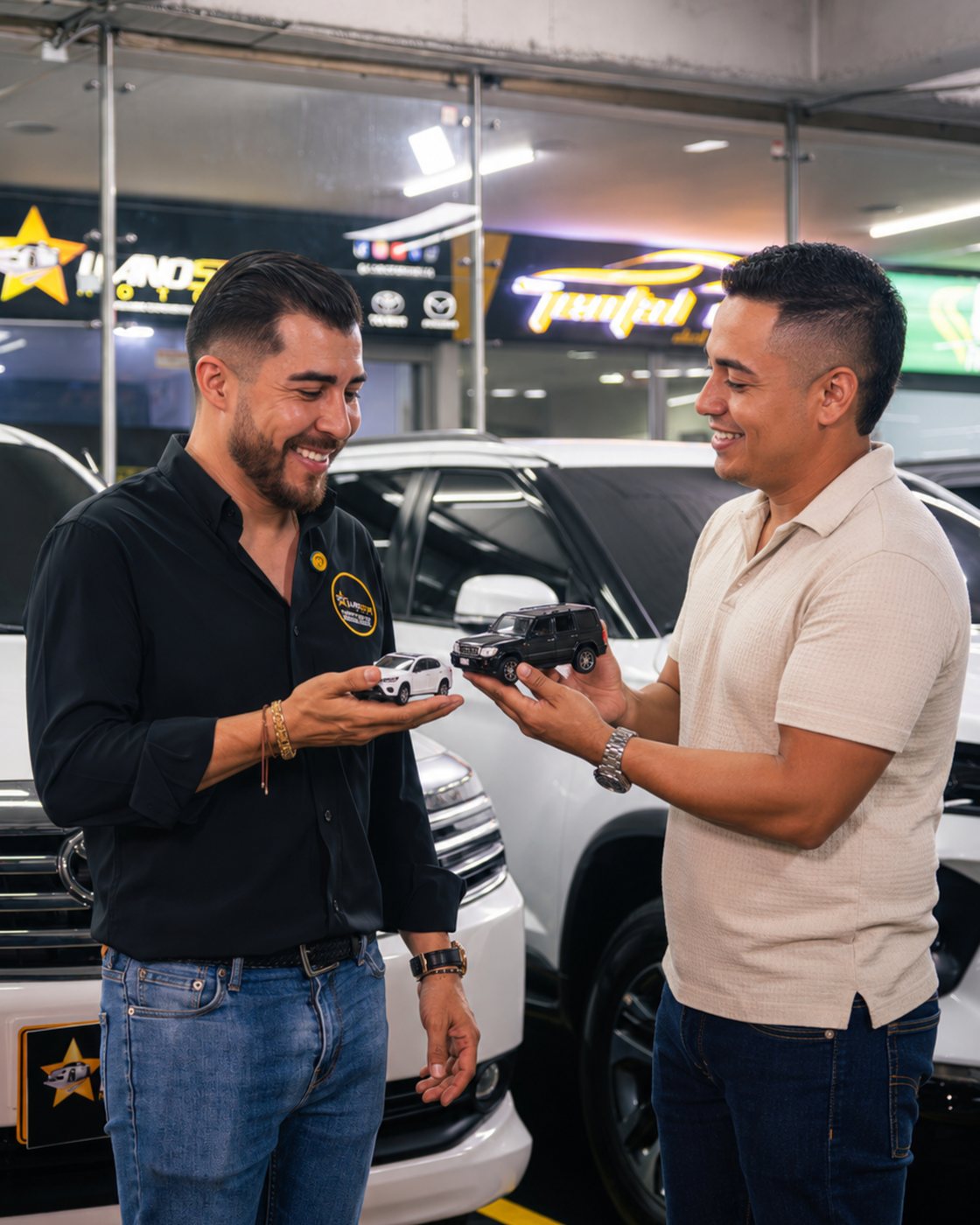 Cliente cerrando la retoma de su vehículo